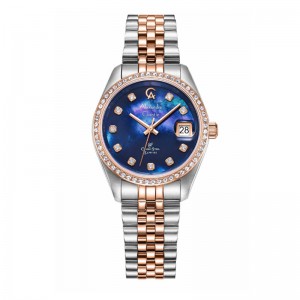 Alexandre Christie AC 5012 Silver Rosegold Blue Dial LDBTRMU